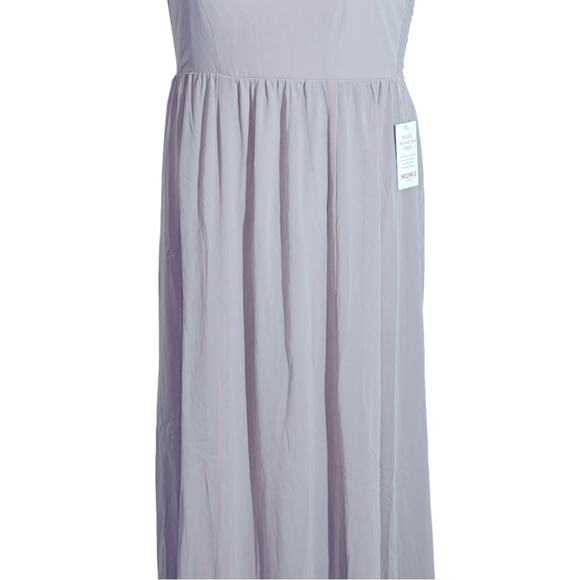 Show Me Your Mumu June Ruffle Maxi Dress M Dove Gray NWT Bridesmaid - Picture 6 of 13
